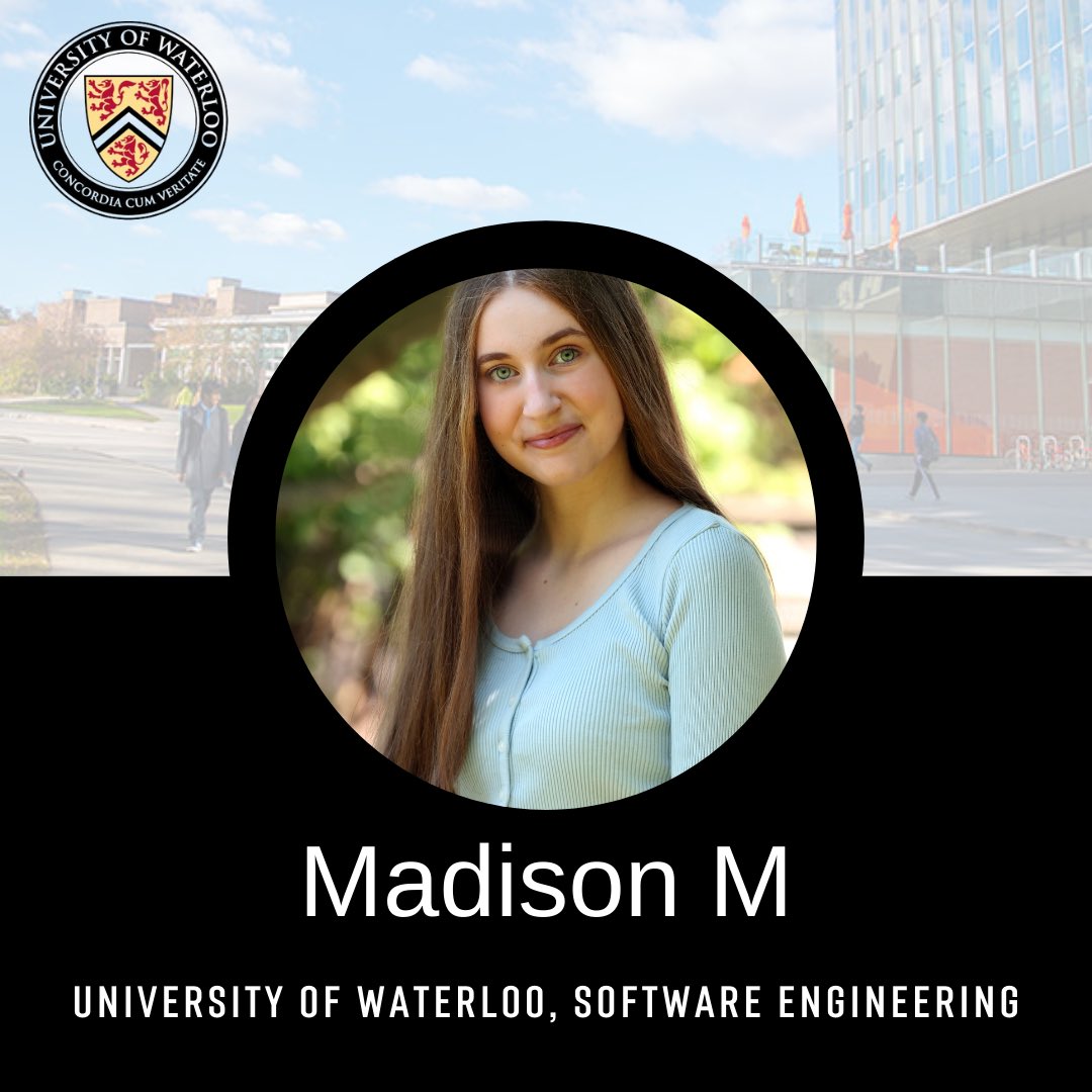 frc7480's tweet image. Our next #SeniorSpotlight is Madison. She is a valued mentor on her school's FLL team, which she co-founded. She is attending @UWaterloo to study Software Engineering, despite being offered Schulich Leader scholarships from McGill &amp;amp; Queen’s. We are so proud of you, Madison!