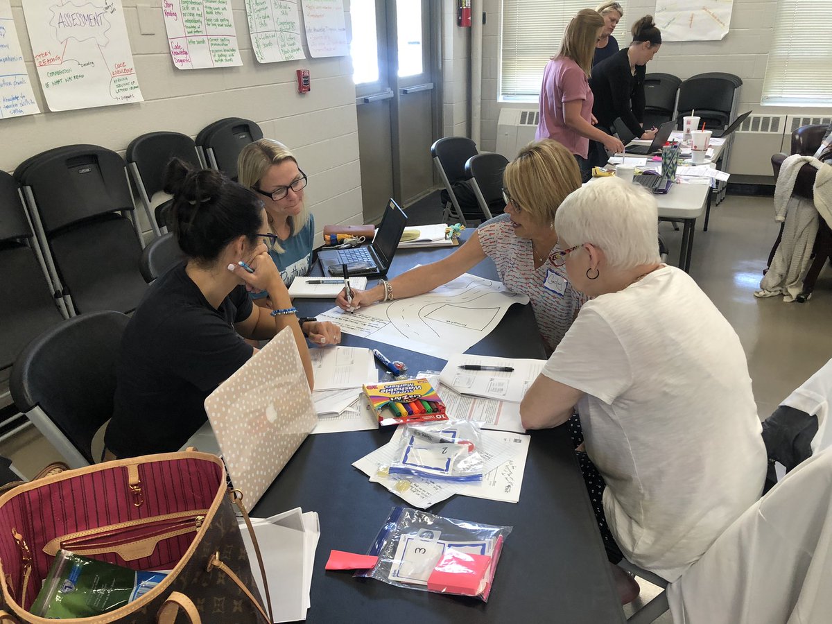 CathyBirchett's tweet photo. Day 3 &amp; 4 were full of deep learning surrounding fluency sub-competencies, building automaticity, and the roadmap to utilizing assessments with HQIM! Way to go White County educators! @reading360 https://t.co/2hlxO4ykZs