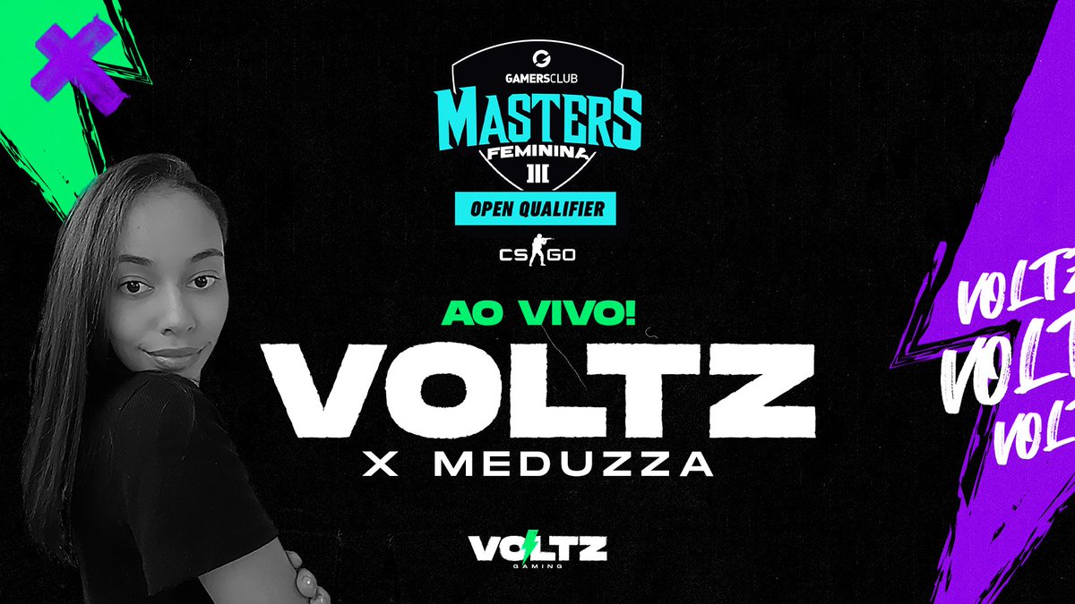 voltz_ofc's tweet photo. AGORA É A VEZ DELAS!
As meninas da Voltz iniciam a caminhada em busca da vaga no Closed qualifier da @GamersClubCS Masters.
Pra cima time!
Tá em CHOQUE? Pede PAUSE!
Ao vivo: https://t.co/86uQALLJHA
#GoVTZ #GoVoltz #VTZ #CSGO #CSFeminino #VoltzGaming https://t.co/rc5lEIHhxi