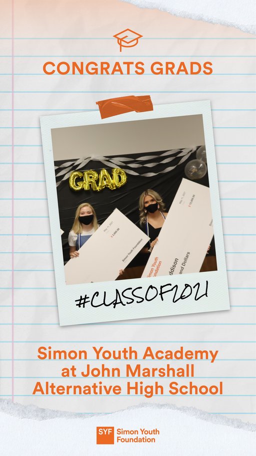 simon_youth's tweet photo. Big congratulations are in order to the Class of 2021 from Simon Youth Academy at John Marshall Alternative High School from @SeaPubSchools! #SYF2021 #SYFmeansGraduation https://t.co/u1cTsqALm1