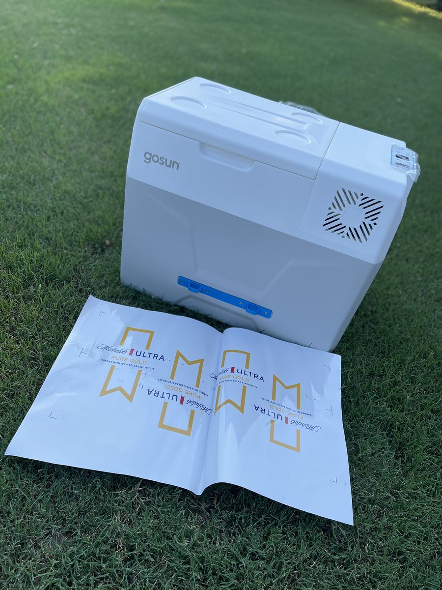 Thank you <a href="/MichelobULTRA/">Michelob ULTRA</a>  for the sweet cooler!!!! Stickers going on soon. Couldn’t wait to share.