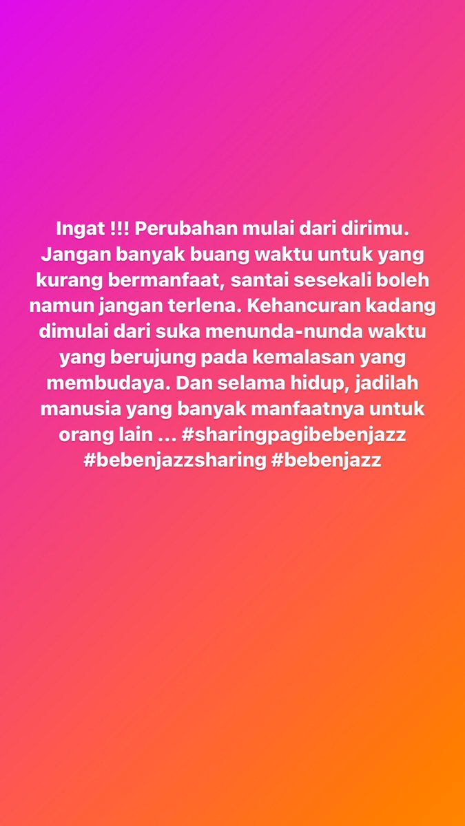 Sharing pagi ...
