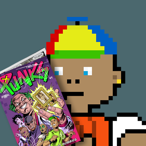 PunkBabies's tweet photo. "One day Beanie Jr. One day."

@punkscomic @pixelvault_ Everyone in the @PunkBabies community is loving issue #1 of PUNKS Comic. Especially Beanie Jr and the other characters' PunkBabies!
https://t.co/hHAbsArjdB
#PunkBabies #Punks #NFTs https://t.co/vNQoxzOIpl