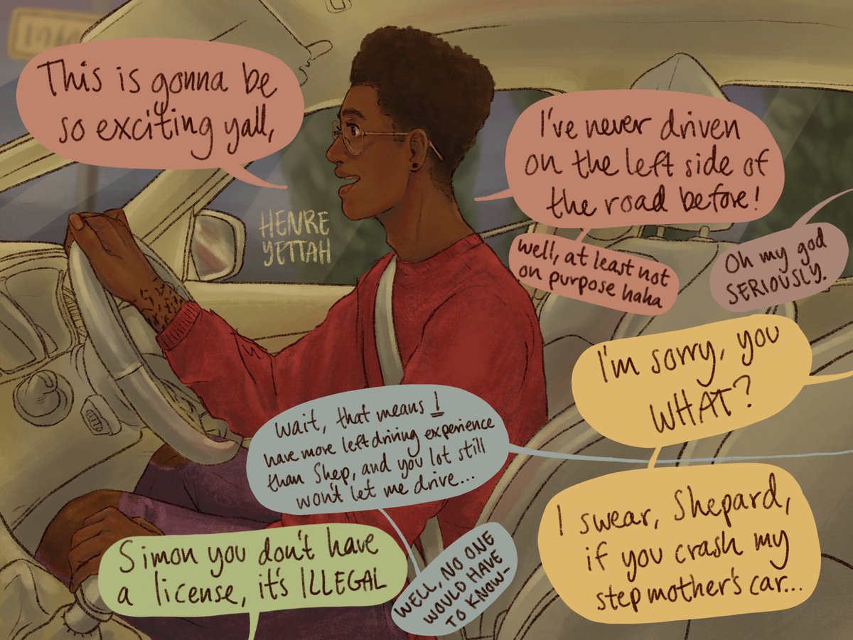 henreyettah's tweet photo. Roadtrip! 8/?
#shepardfromomaha #simonsnowseries #rainbowrowell https://t.co/tRnhXeJKaO