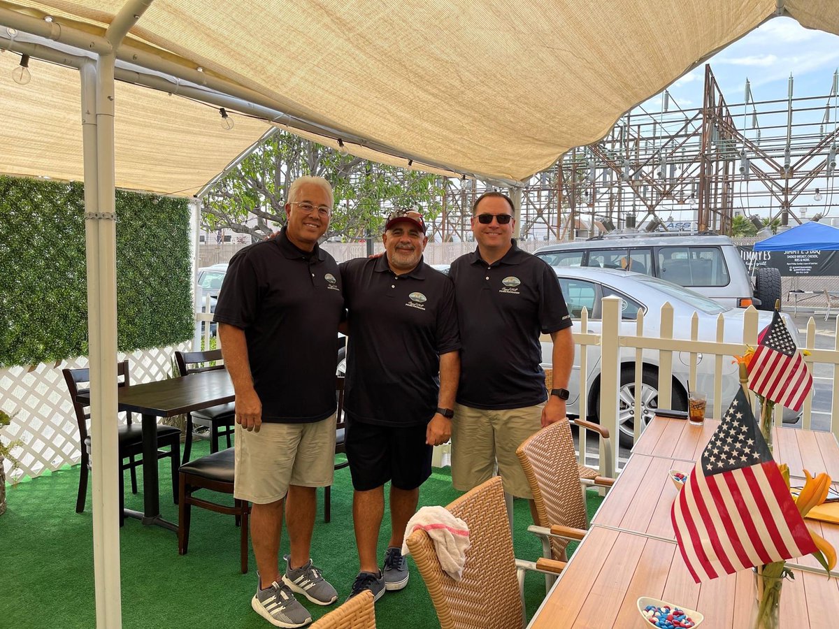 SH_Petroleum's tweet photo. Dave Slater and Alex Rothwell are proud board members of the SHPF. Yesterday evening, the SHPF put on an appreciation dinner for all the SHPD officers and staff hosted by Jimmy E's. Thank you to the SHPD for all your hard work. https://t.co/irufc42vvy
