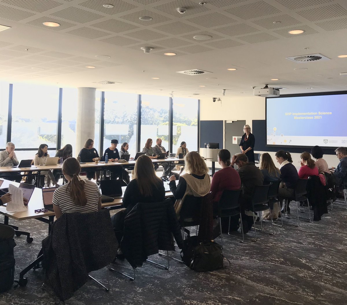 So excited to kick off Day 1 of our Implementation Science Masterclass! Lots of great ideas in the room we’ll be developing over the two-day program. #ImpSciSHP