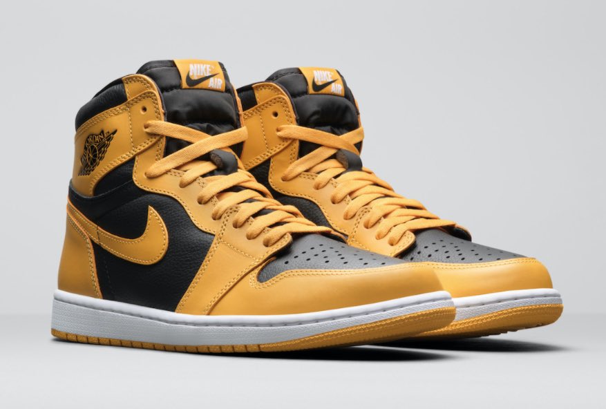 kicksonfire's tweet photo. Jordan Brand officially introduces the 
Air Jordan 1 High OG “Pollen” as part of their fall 2021 offerings. https://t.co/bV1BTG7o3p