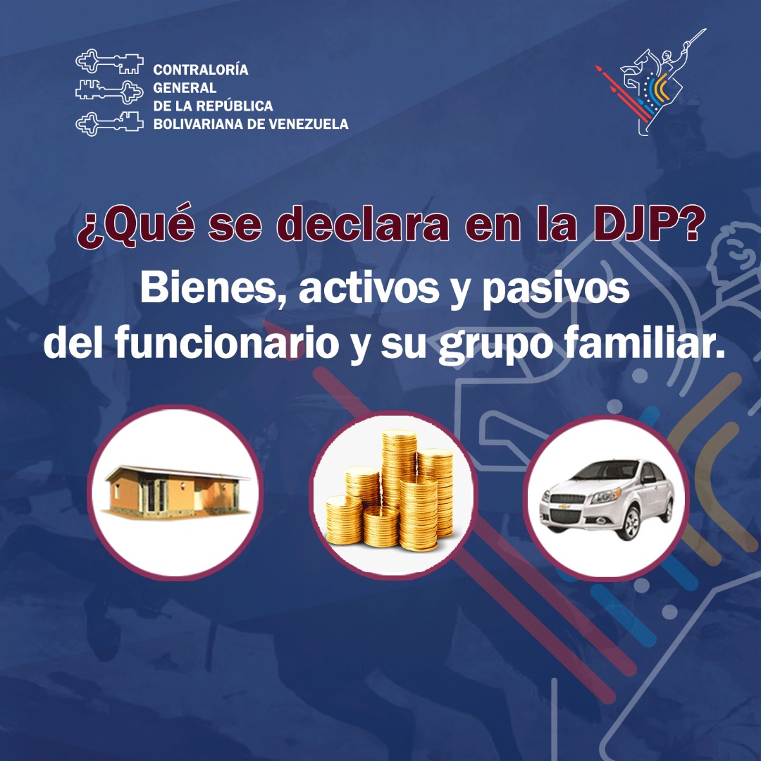 Si debes cumplir con la #DeclaraciónJuradaDePatrimonio es necesario disponer de su información patrimonial de activos y pasivos incluyendo los bienes y obligaciones de su grupo familiar.