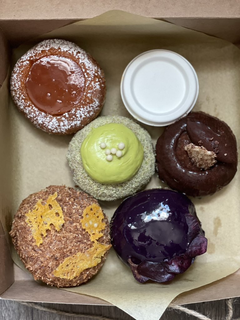 It’s a really exciting time to see AAPI business, #FromKora, having such huge success the past year. Each week, the family-run business drops a beautiful array of Filipino doughnuts that quickly sells out within minutes. This was my first time, but I’ll be back to support!