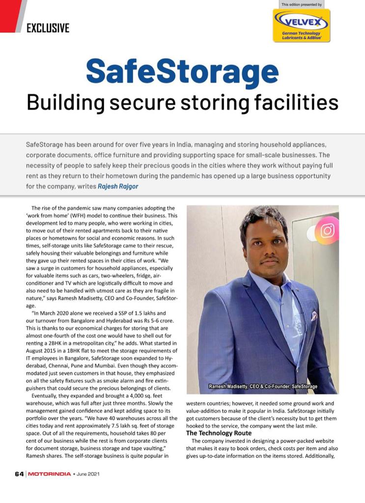 SafeStorage_In's tweet image. We wanted to raise the bars across the self-storage industry. We aim to be a one-stop-shop for storage and logistic solutions in the country. This largest #warehouse is spread across an eight-acre campus and has carpet space of 2 lakh square feet. 

#Hyderabad #storageprotection