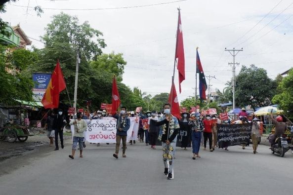 Calls for democracy daily in Myanmar and protests against the military coup #WhatsHappeningInMyanmar
