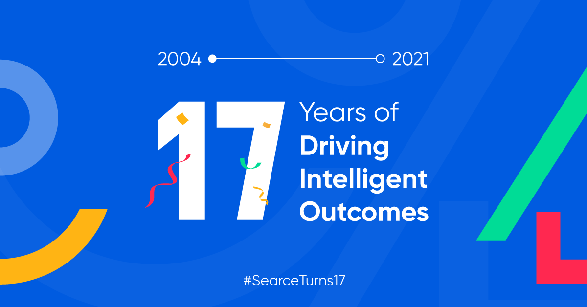 searce's tweet image. On this day, in 2004, an organisation was created with a mission to drive intelligent outcomes at every turn. Today, 17 years later, we&apos;ve come a long way but our mission remains intact. We strive to keep #SolvingForBetter in everything we do, everyday. #SearceTurns17