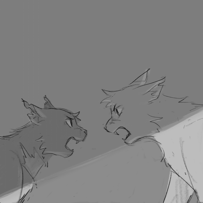 [ dsmp ] it's 1am time to post new lmanberg era c!tubbo and c!tommy as cats a la dovewing and ivypool 