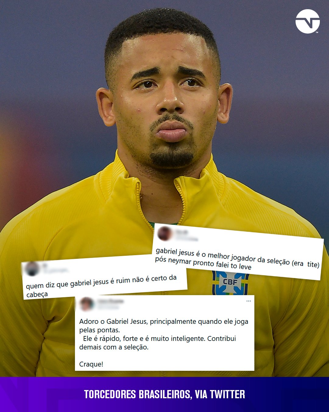 TNT Sports Brasil - Saiu a escalação do Manchester City e Gabriel Jesus  estará no banco! Tá na torcida pro brasileiro entrar e marcar no clássico?