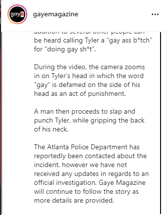 EmperorTChalla's tweet photo. Please bring attention to this. This Queer Black youth's name is Tyler and was facing homophobic verbal and physical abuse in Atlanta on Instagram live. @IamGMJohnson @PrestonMitchum  https://t.co/11zEDtINkk https://t.co/HaZK0LSJV0