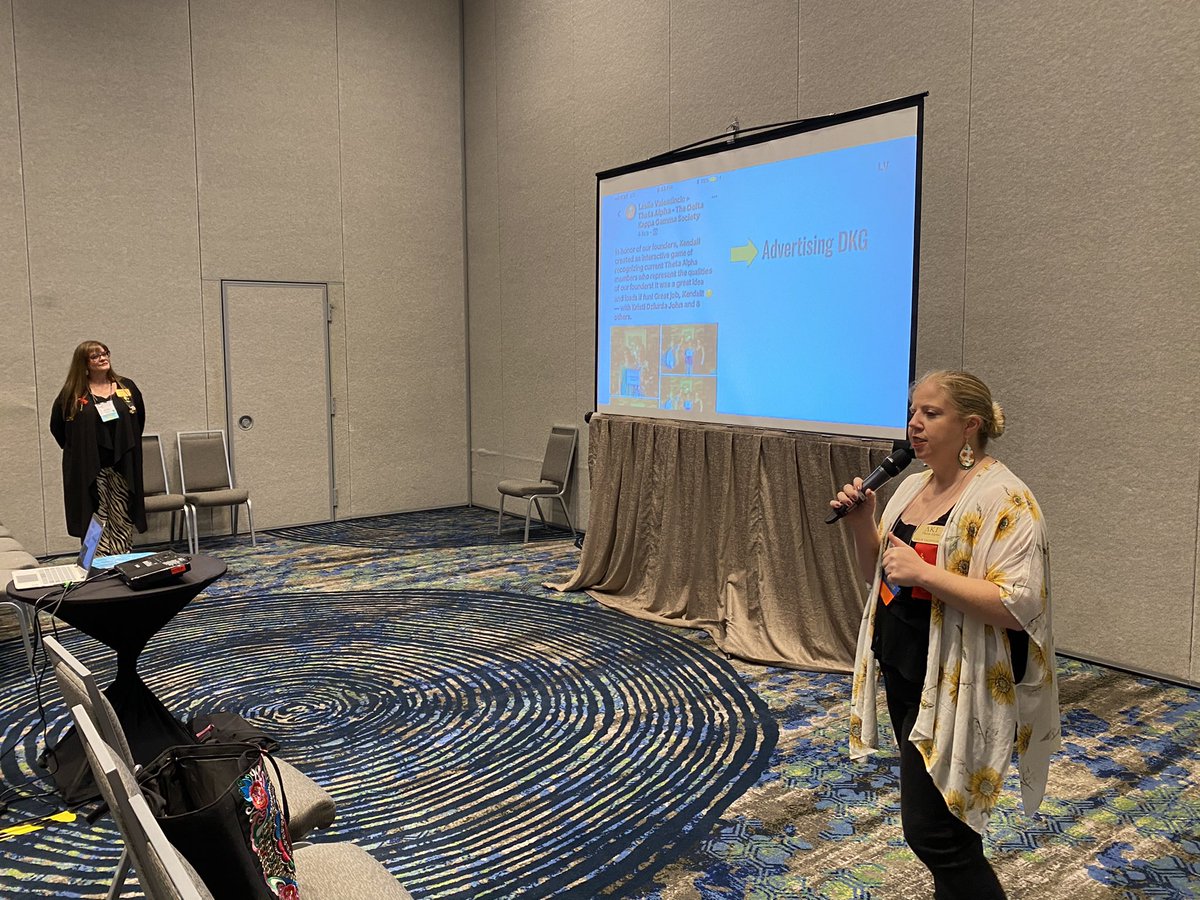KendallHasse's tweet image. Presenting at the DKG Texas State Conference. 🌹 #Scholarships #Technology #AdvancedDegrees @DKG_SI Educators having fun in Denton.  🎉