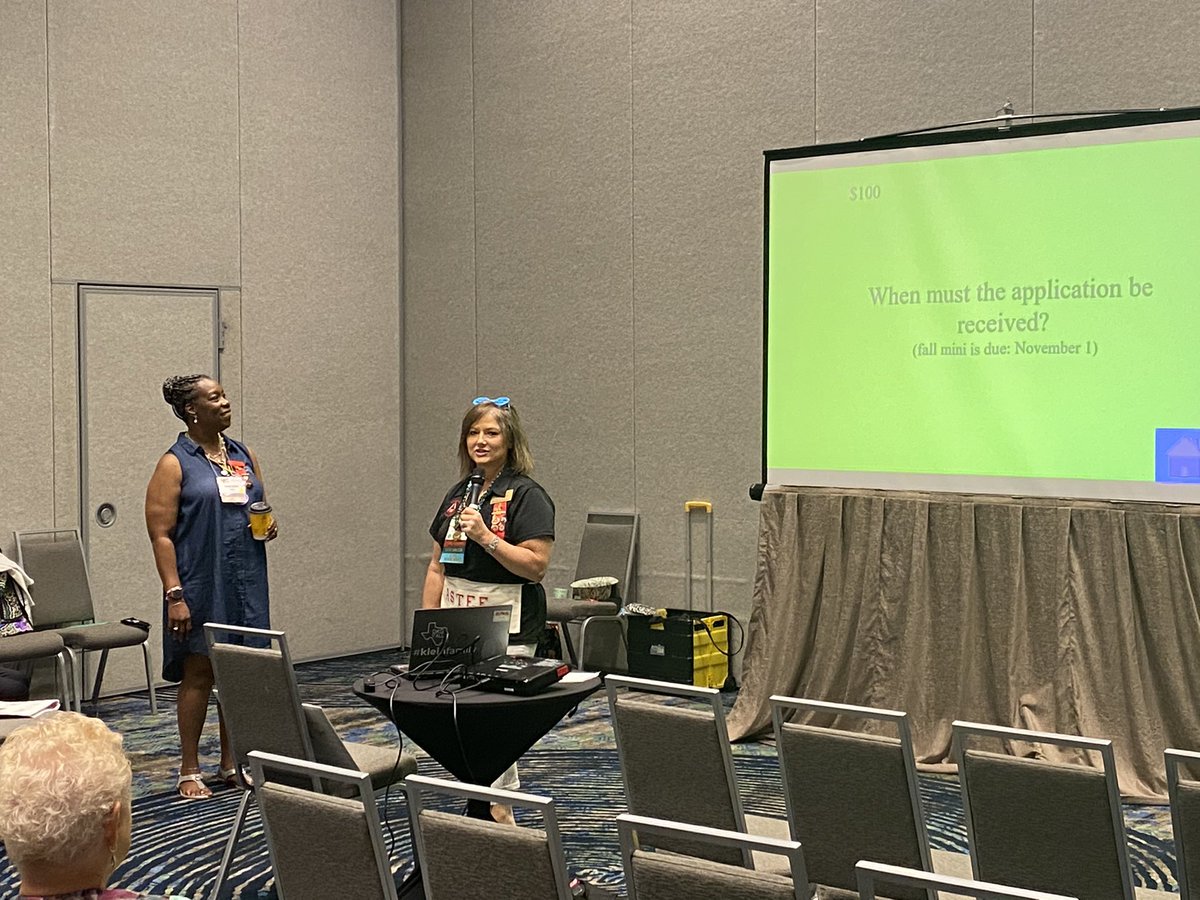 KendallHasse's tweet image. Presenting at the DKG Texas State Conference. 🌹 #Scholarships #Technology #AdvancedDegrees @DKG_SI Educators having fun in Denton.  🎉