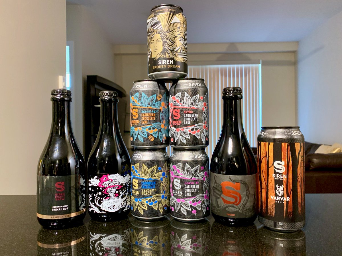 NavinAutar's tweet image. Today's themed #craftbeer haul brings adventurous, flavour-forward #beers from @SirenCraftBrew. 👍🍻😋 

Thank you, @RavenLoki, for tagging me on your recent check-in of Nitro Caribbean Chocolate Cake on @untappd; otherwise, I would not have known their beers were available. 🙏