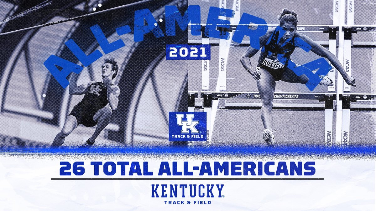 Combining men's and women's programs, the #UKTF total of 26 first- and second-team <a href="/USTFCCCA/">USTFCCCA</a> All-America honors, ranked sixth in #NCAATF 

bit.ly/2SL6yb4