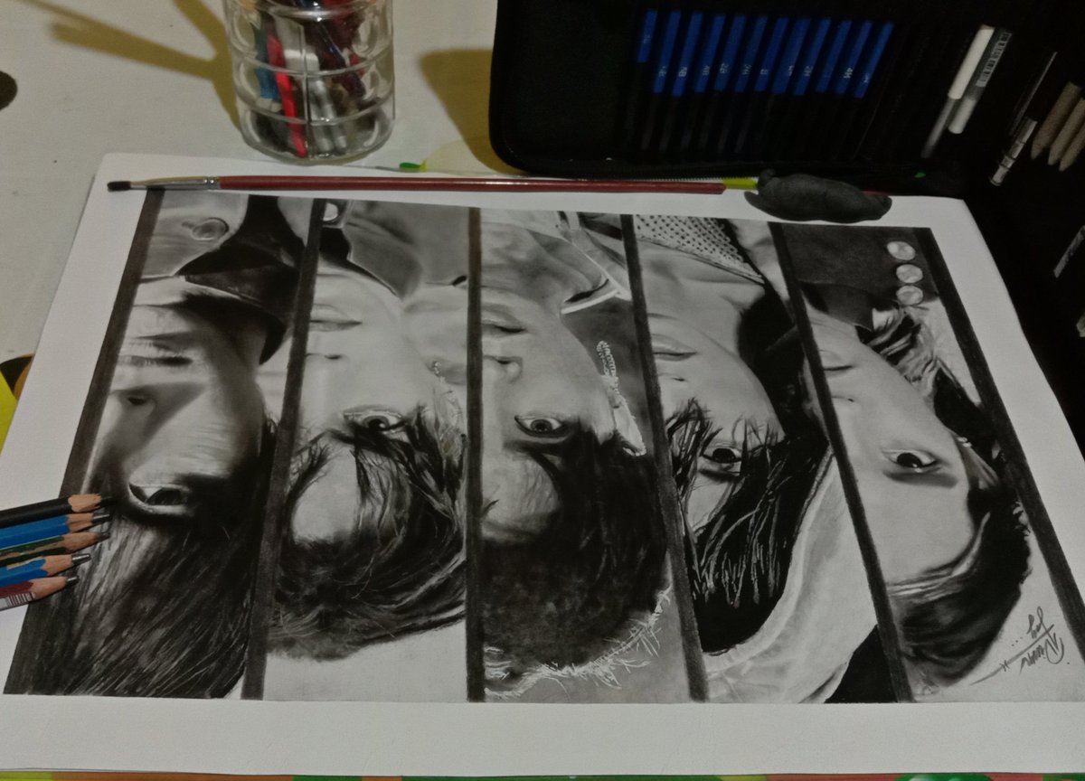 Jeikeium03's tweet photo. Sana di pa late ✌️ another OT5 art.

(5/5) Graphite and Charcoal pencil sa V.B.

@SB19Official #SB19 https://t.co/s1P1Djn2xz