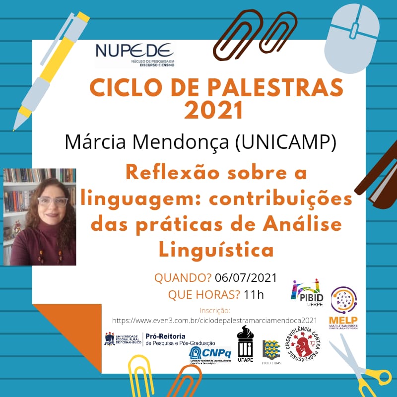 ciberviolenprof's tweet photo. Programação do @nupede.ufape para o primeiro semestres de 2021! Aproveitem! Participe ! 

#EuVou https://t.co/RIUSqBSHiL