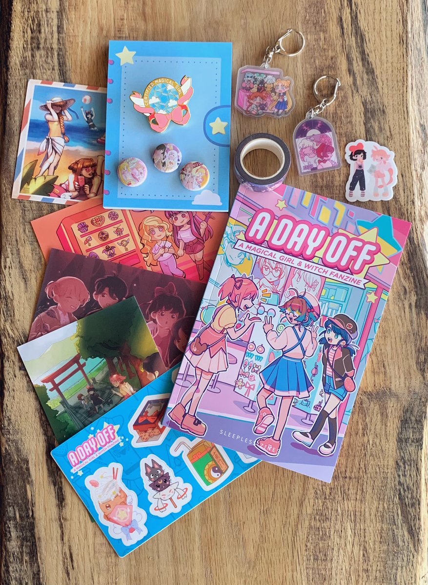 shinjusorla's tweet photo. a magical girl x witch fanzine! i’m in love! thank you, @SleeplessZines ! https://t.co/UVwky2QiZ3