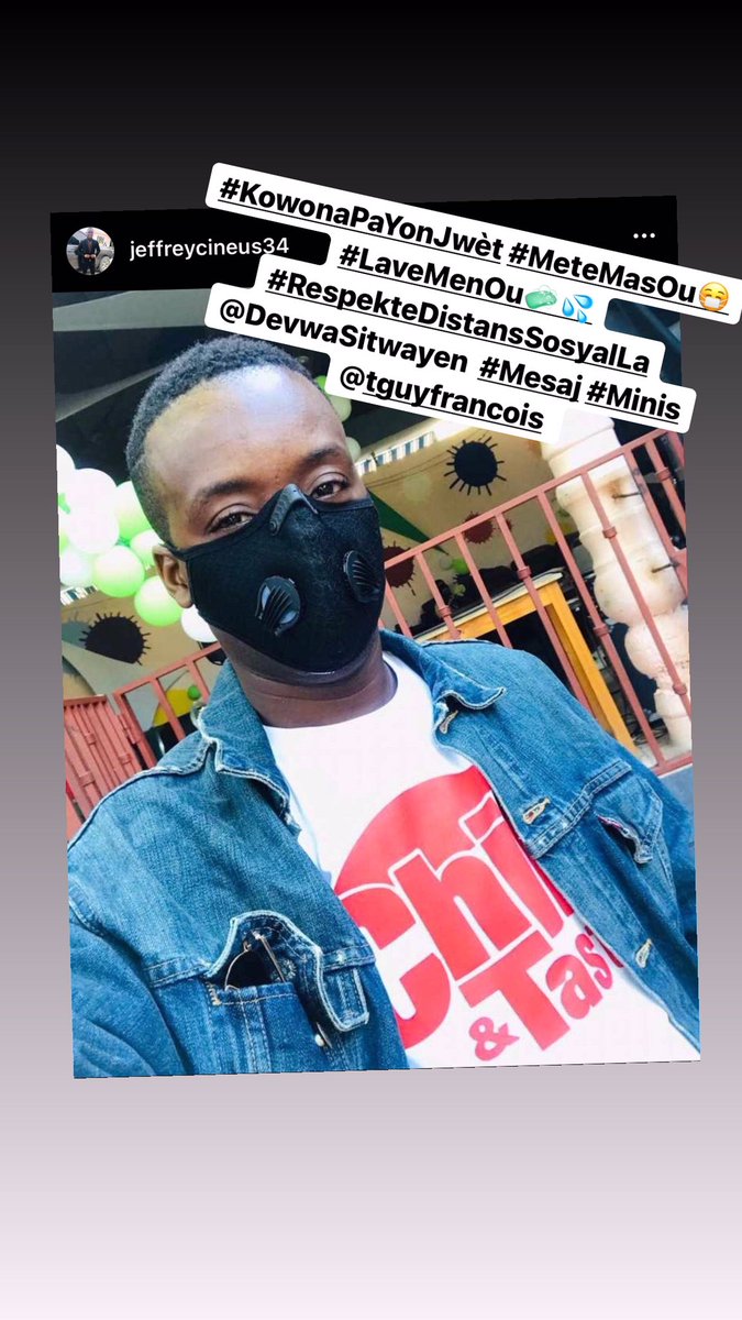je_mcy's tweet photo. @carelpedre #KowonaPaYonJwèt #MeteMasOu😷 #LaveMenOu🧼💦 #RespekteDistansSosyalLa @DevwaSitwayen  #Mesaj #Minis @tguyfrancois 
 @carelpedre https://t.co/WQFZKSP0op