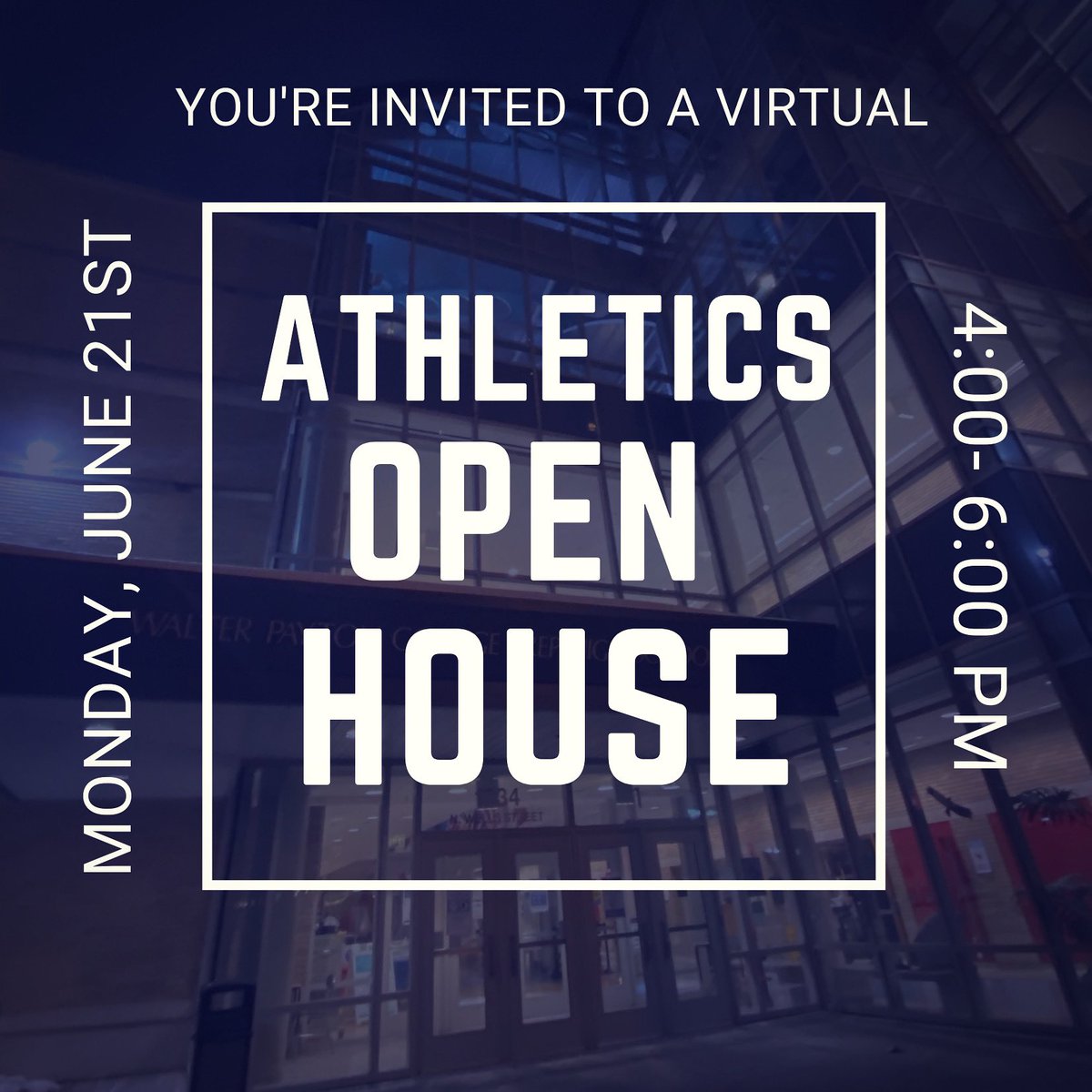 paytonpoms's tweet photo. Join us for an Athletics Virtual Open House on Monday, June 21st from 4:00pm-6:00pm!
There will be four 30 minute segments (4:00, 4:30, 5:00, and 5:30) so you can learn about multiple athletic teams at Payton. Message us for more info. #paytonpoms #wpcp #virtualopenhouse https://t.co/5XFixsjsyu