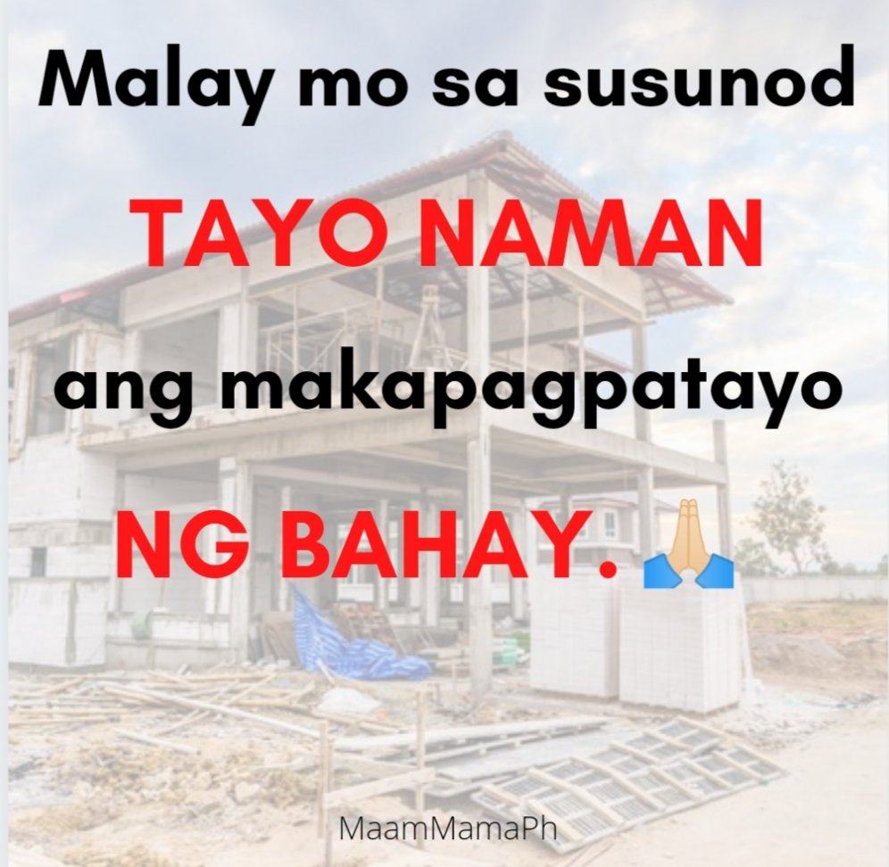 MaamMamaPh's tweet photo. Sa tamang panahon, ibibigay Niya yan. Kailangan mo lang ng sipag, tiyaga at tiwala. ❤

#MaamMamaPh #momlife #dreamhouse #Godisgood #GodsPlan #Godspeed https://t.co/03ybrnu0IR