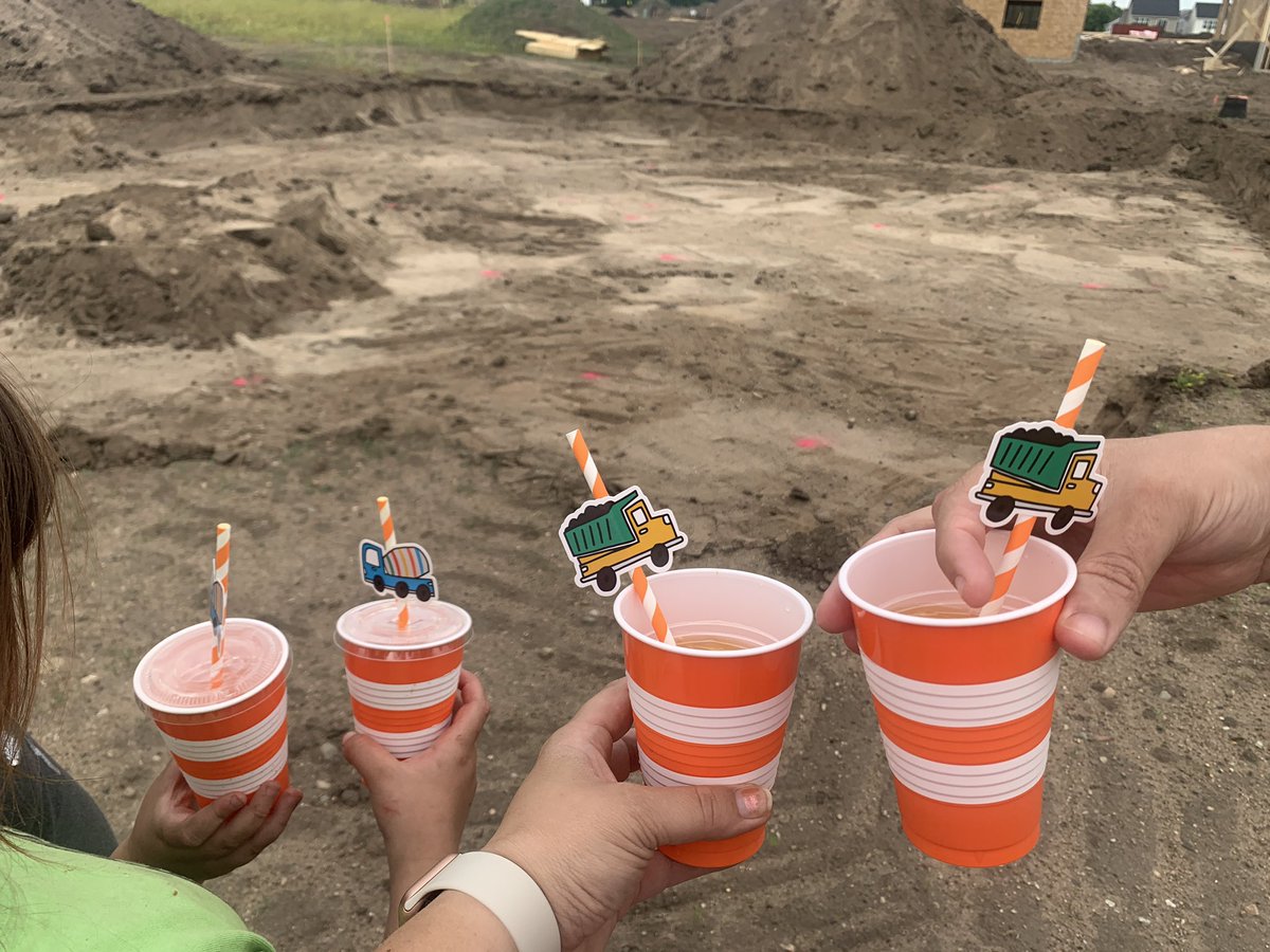 MrsMadsen05's tweet photo. Today was ground breaking day! We got to watch the contractor dig! I wish we had a picture of him talking to the girls and answering their questions. 🤦🏼♀️ #128Days #RealLifeLearning #FootingsAreNext https://t.co/3FRPosYdeU