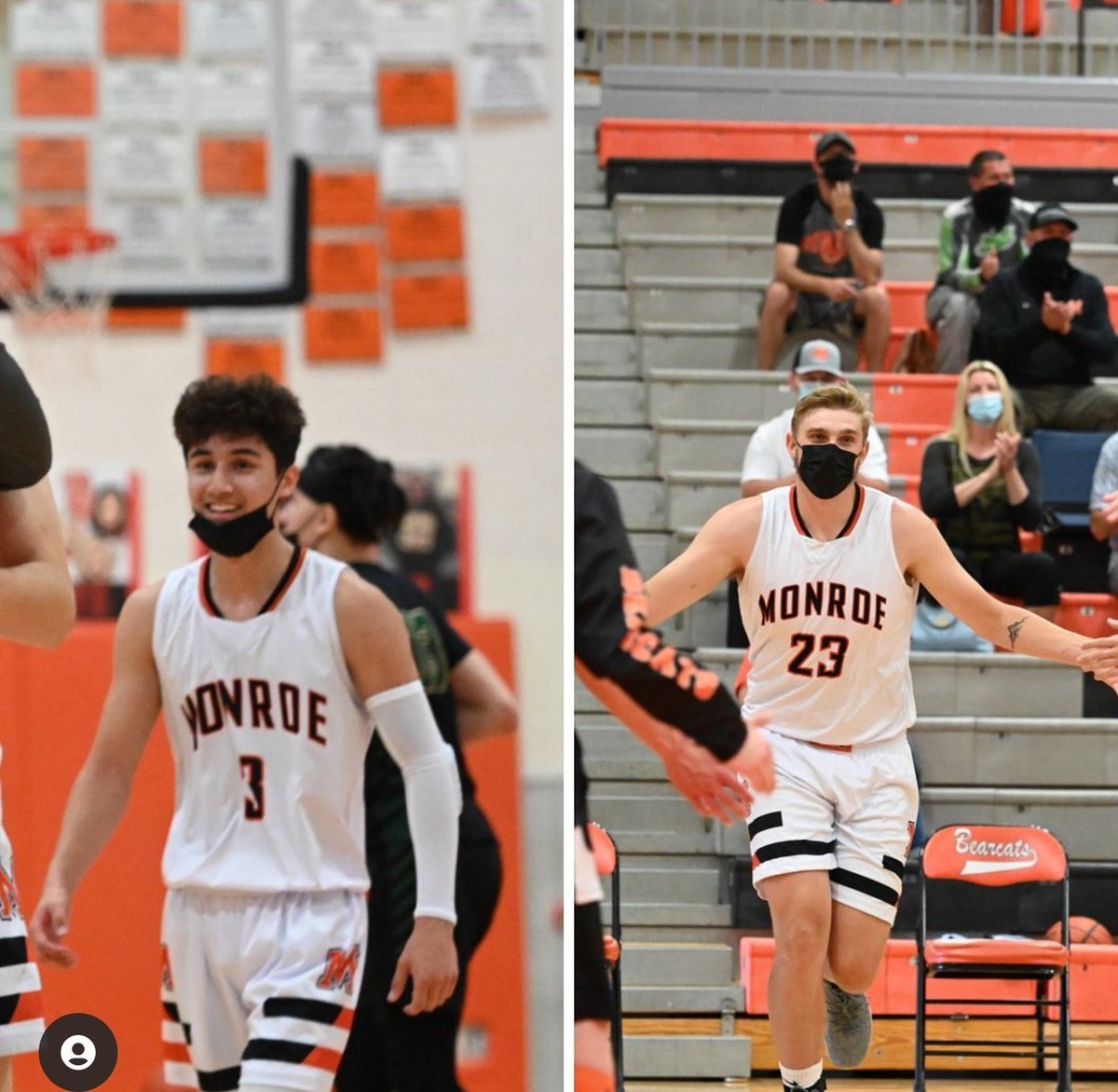 HoopsMonroe's tweet photo. Congrats to @samolson2021 and @MatthiasGuerra for being recognized by Wesco North Conference. @samolson2021 1st Team and honorable mention for @MatthiasGuerra Thanks to both young men for their leadership this season! Congrats and Go Cats!!! https://t.co/dJW7htkYki