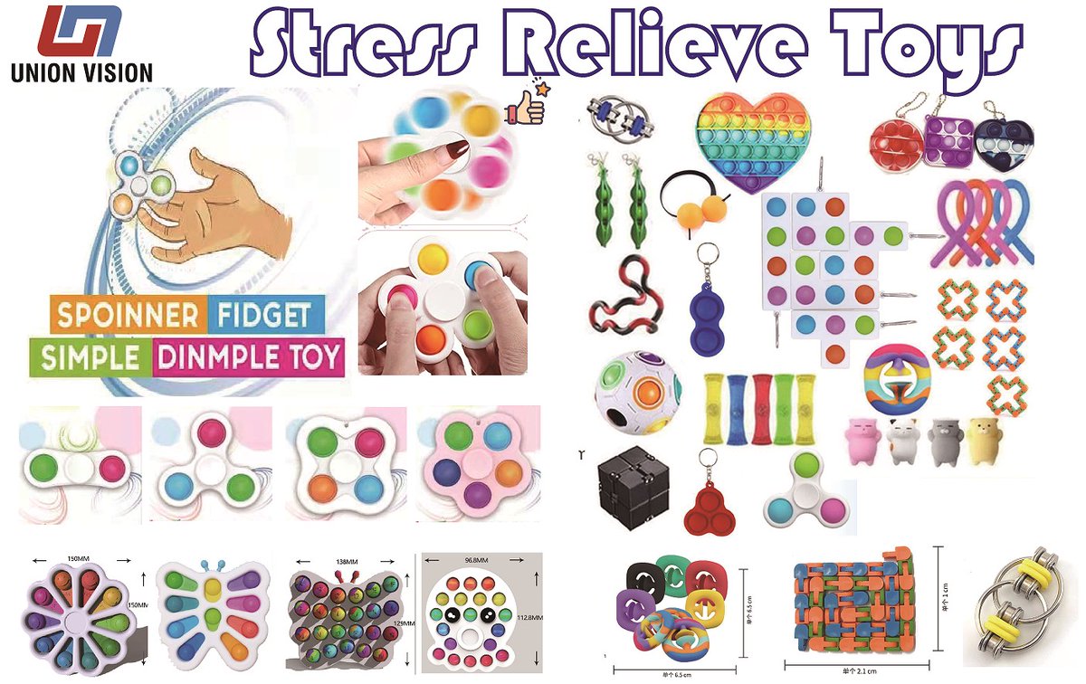 Hello everyone , 

we make a collection of the Sensory Fidget Toys, hope that is what you want . it is good choice for kids to play . 
we have competitive price and good quality. test report is no problem . 
if you need more details , just let me know. waiting for your feedback .