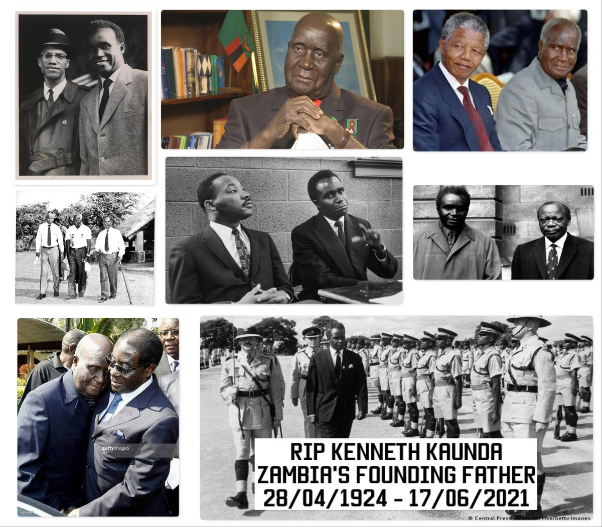 Elaka's tweet photo. My heart is aching, we lost our founding father RIP Father of Zambia "War is just like bush-clearing-the moment you stop, the jungle comes back even thicker, but for a little while you can plant and grow a crop in the ground you have won at such a terrible cost."
~ Kenneth Kaunda https://t.co/49L5p1aoQ3