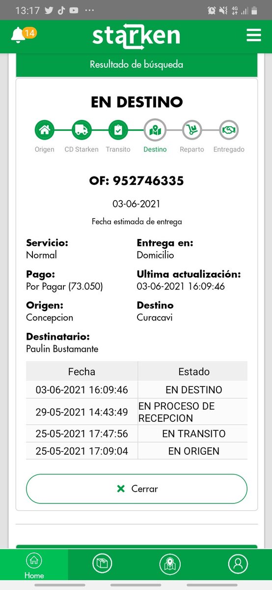 Paulinaestella2's tweet photo. @StarkenCL #soypyme 
Nose que paso con mis encomoenda son 3 encomiendas no saben el daño que an echo no dan niun solución mean tenido super mal economicamente yo dependia de mis encomiendas 😭 #starken @CHVNoticias @SERNAC @ContigoCHV #Denunciachv https://t.co/Z2CcoCdLvI