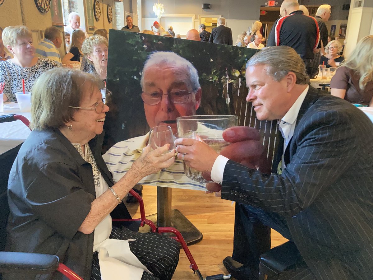 MicMicasso's tweet photo. Dad You sure know how to celebrate. Look at all your family and friends that you and Mom connected. I will always miss you Pop. You’re my Buddy and I’m your pale. Smile’s laughter and a few tears will always be apart of my memory of you. I love you. Your are my eternal Swede https://t.co/gDJuC0WwnZ
