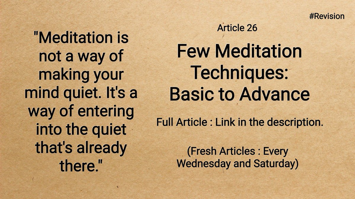 Full Article : lnkd.in/dANbthV (Blog)
.
#meditation #meditationtechniques #meditationteacher #meditationcoach #meditationtraining #spiritualmeditation #spirituality #meditationquote #meditationquotes #quote #quotes #spiritualquote #spiritualquotes #mind #mindfulness