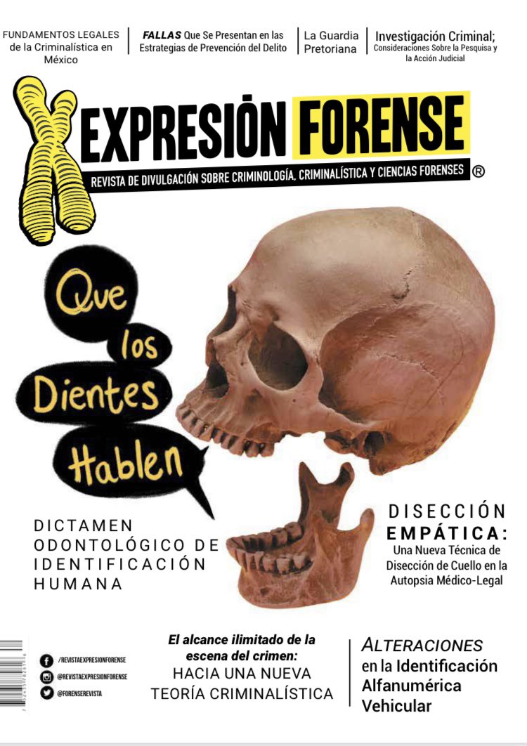 MMartaCorrado's tweet photo. Gracias nuevamente a la Revista Mexicana @ForenseRevista por seleccionar el artículo “La Investigación Criminal; consideraciones sobre la pesquisa y la acción judicial “ #cienciasforenses https://t.co/CFlQ4uVXZN