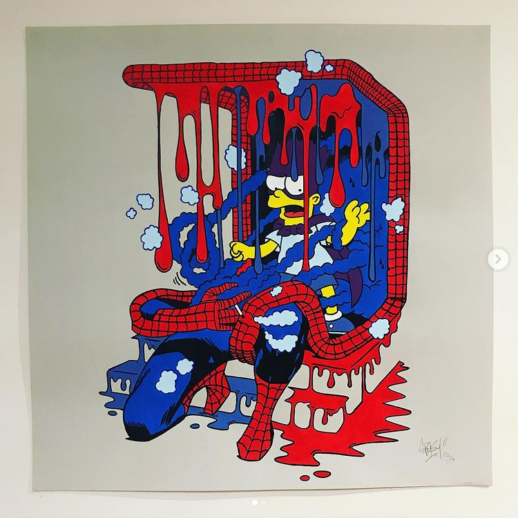 circovolador's tweet photo. Como otros artistas que aquí nos han presentado @aliasmascara y #RuidoVisual, #Ermsy es diseñador gráfico con antecedentes en el #graffiti https://t.co/o0Ay0MNM8r
