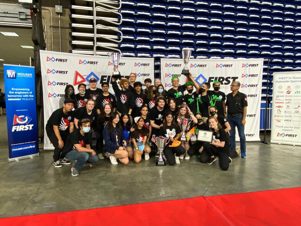 AllenRobotics's tweet image. #txcup21 Finalist Alliance and Lonestar Division Finalist Alliance! Thank you @frc2714 and @frc624 and thank you @TheRJordan and @RobinAISD for your support! @FIRSTweets builds #STEAM #ProblemSolvers for the future!
