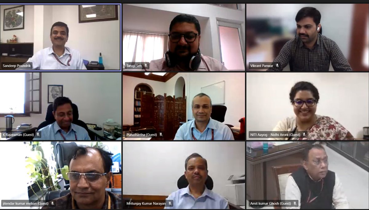 Had a fruitful discussion, organized in partnership with DEA, with key infra Ministries of GoI &amp; NITI related to National Infrastructure Pipeline to identify areas of collaboration &amp; facilitate knowledge sharing in achieving climate &amp; disaster resilience goals. #resilientinfra