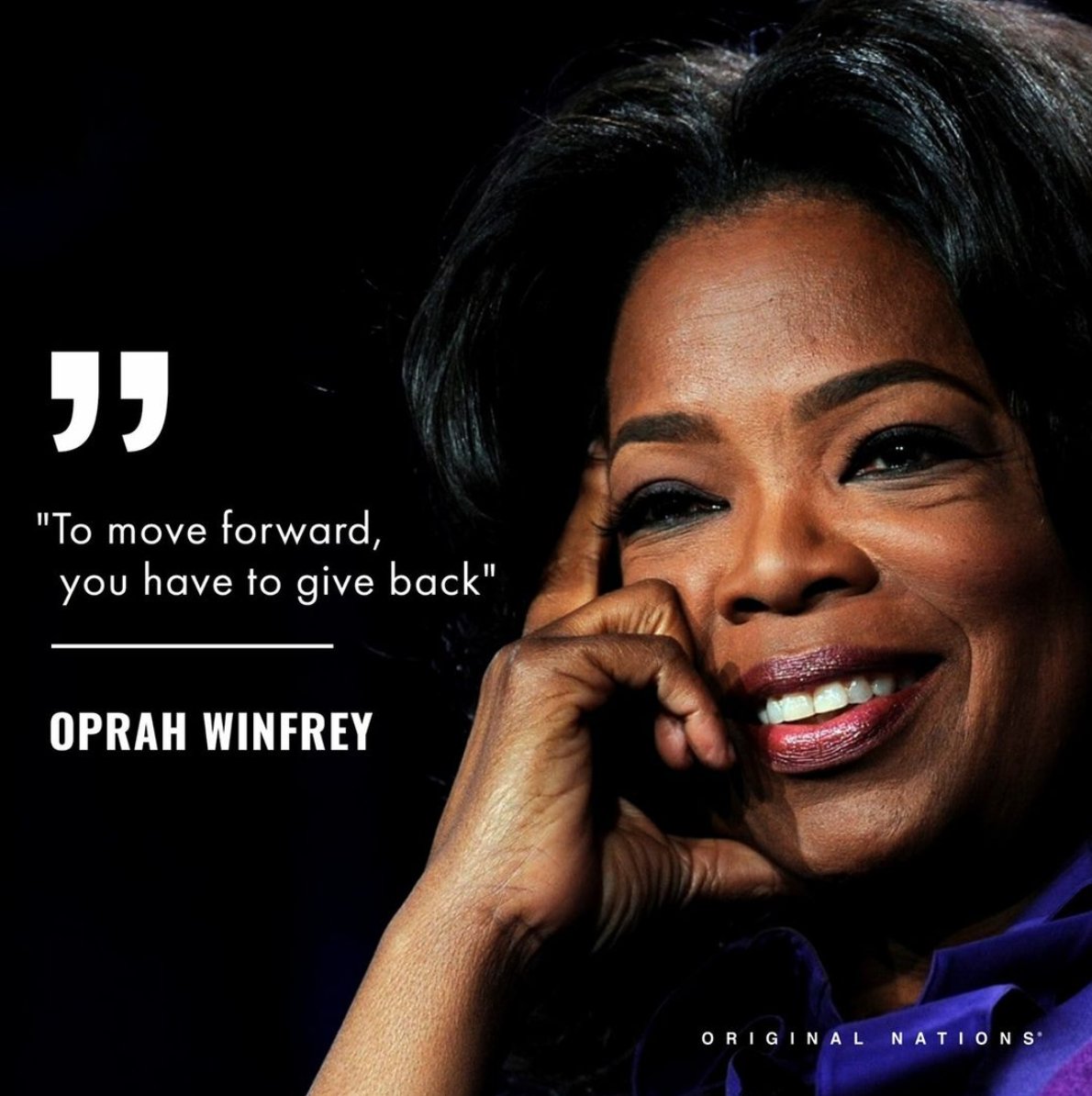 OriginalNation2's tweet photo. There is so much to be gained, from what we can give back 💛 #Entrepreneurship #payitforward https://t.co/2AoAbmxD4a