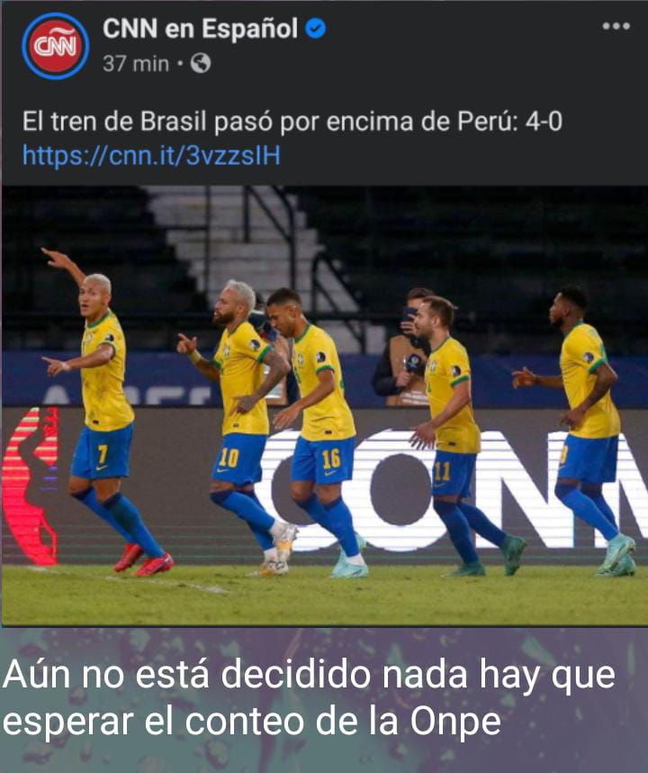 HenryJavier1810's tweet photo. #Peru #CopaAmerica  #ONPEinforma esperemos el conteo al 100% 🥺 https://t.co/Pkk89fR35c