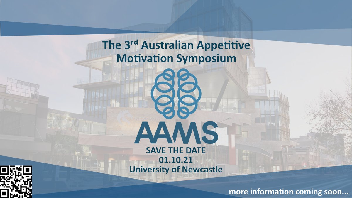 🎉Save the Date!🎉

The 3rd AAMS will be held 1st of Oct 2021 at The University of Newcastle #AAMS2021 #UoN

This F2F symposium is for researchers and students to present work on feeding, addiction and decision neuroscience. 

See aams.psy.unsw.edu.au for past lineups.