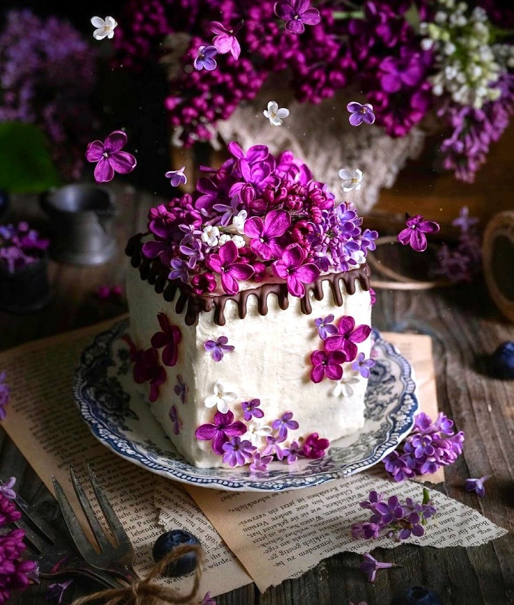 FoodiesPicks's tweet photo. A cake of your own!

"Start small", @vegansugarspoon to herself when she felt the urge to layer #cakes and spread them with #buttercream.👩🏼‍🍳

 Read the rest in Lou's post 😜

And what about that lilac decoration? 🤩

#foodiespicks https://t.co/ZoZbB3Pc4M
