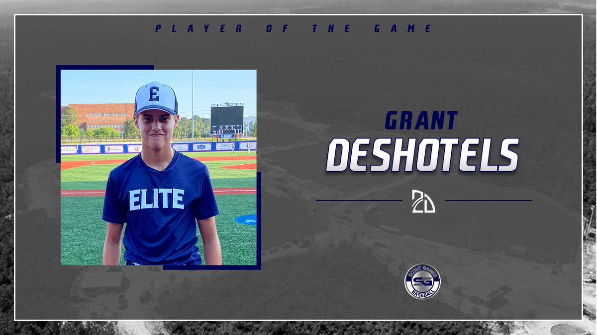 ⭐️ #TopPerformer ⭐️ 

Grant Deshotels:
4.0 IP, 6 K, 4 H, 0 BB, 2 ER

Summer Team: Elite Cougars 14u
