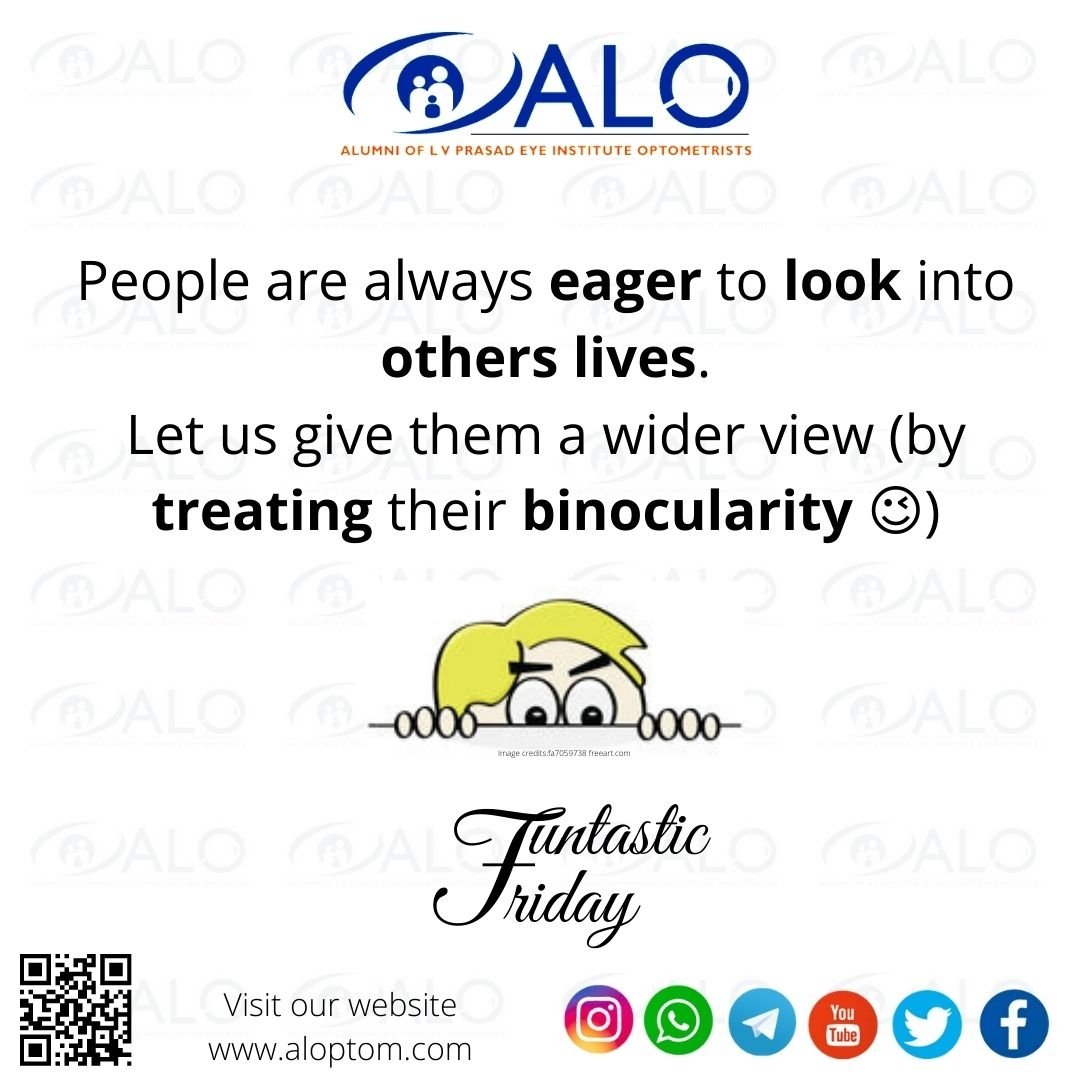 ALOptom's tweet photo. #Optometry #Optometrist
#Optometrylife #Optometrythings #Binocularvision #Therapy #Binocularsinglevision
#ALOQuotes #Optometryquotes #ALOthoughts
#ALOjokes #Optometryjokes #Funtasticfriday
#TeamALO #Team_ALO
#ProudToBeAnOptometrist
Visit out website: https://t.co/KdkJmr5jd3 https://t.co/0YQ7tmKhUc