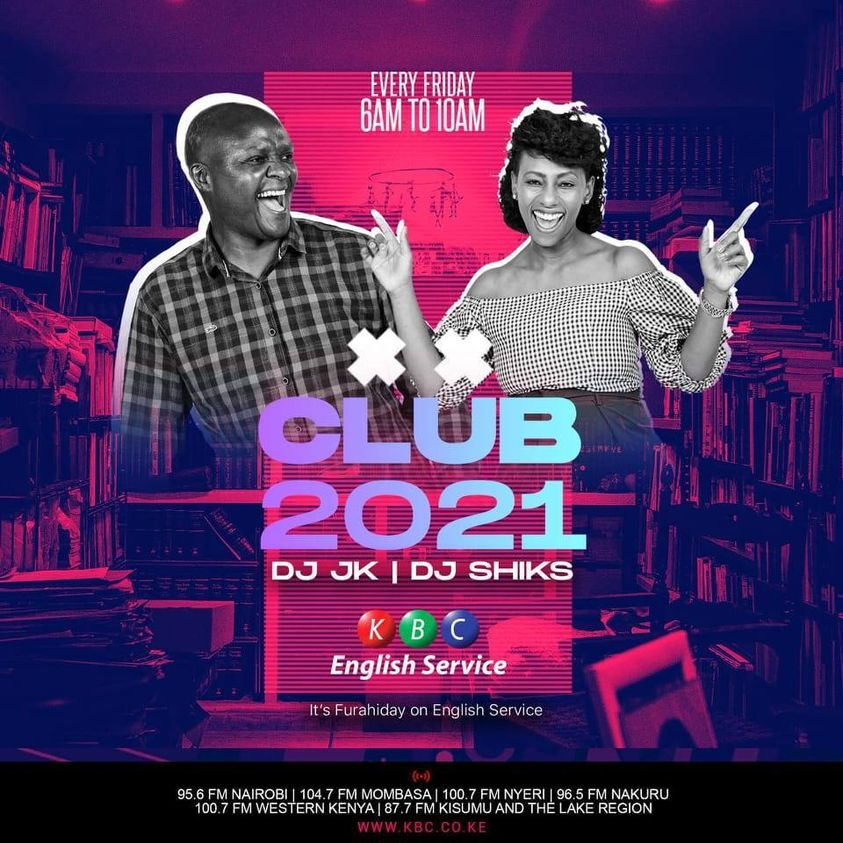 kbcenglish's tweet photo. We've got #ThatFridayFeeling on #BreakfastKBC and #Club2021 with @juliawanjiku and our special pal @karanijk
Where you be?
#PartyTimeAllTheTime! https://t.co/CN83ggwV8P