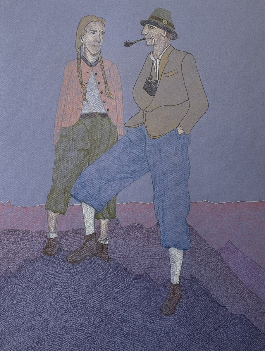 CharlotteEschen's tweet photo. Bjergbestigere III. Ches. #kunstudstillinger #painting #danishart #kunstner #outsiderart
#outsiderartist #brutart #kvindeligekunstnere #skitser #sketching
#danskkunstner #tegning #figurativ
#artist #contemporaryart #contemporaryartist
#figurativeartist #artcollectors #artgallery https://t.co/Wr5wCNif5z