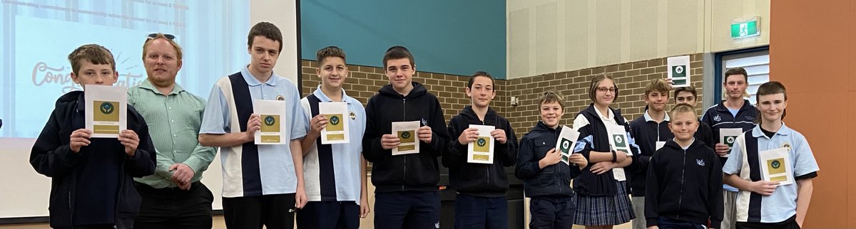 WadalbaCS's tweet photo. Congratulations to our new Environment Ambassadors who were presented with their badges for their dedication to our school environment by Dr Chris McLean, Principal Strategic Environmental Planner @CCoastCouncil #UnlockingTheBrillianceInEachOfUs #OpeningTheSchoolGatesBothWays https://t.co/VWZUicp1hb