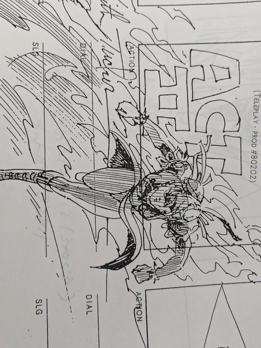 ストリートファイターUSAのコンテ。わかりやすく丁寧に描かれてます。 